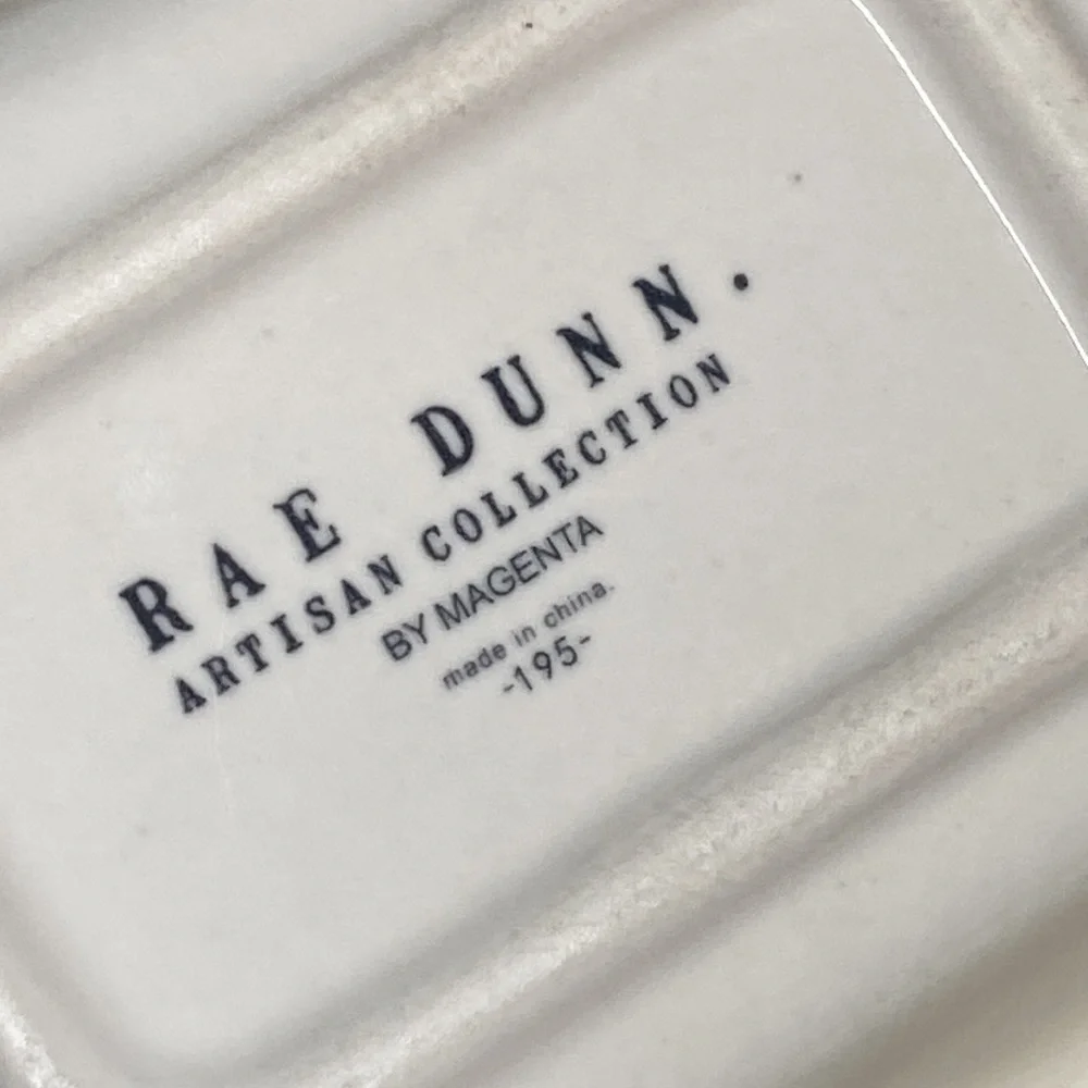 Rae Dunn Work Hard Play Hard Dish